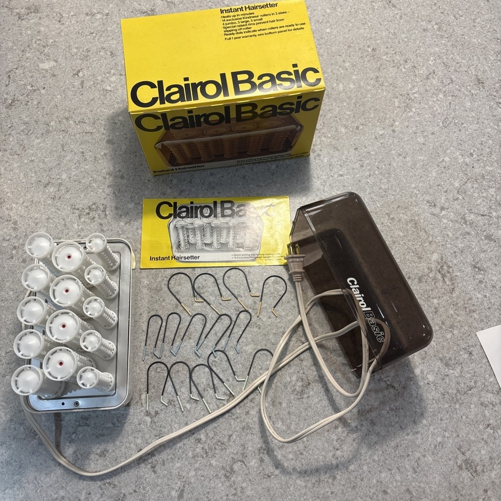 Vtg Clairol Basic Instant Hair setter  Tested And Working New Open Box